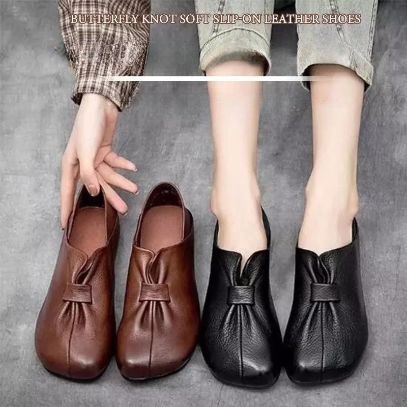 š”šć35-42ćPantofi de damÄ din piele moale cu talpÄ moale, noi, 2025