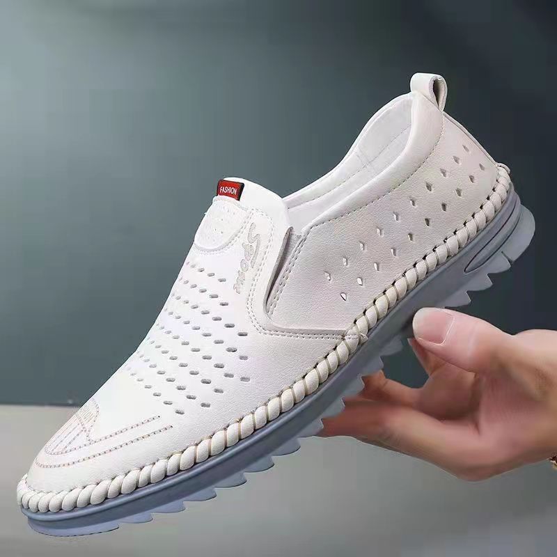 ✨【39-44】Pánské boty z duté síťoviny, prodyšné, kožené, volnočasové a všestranné