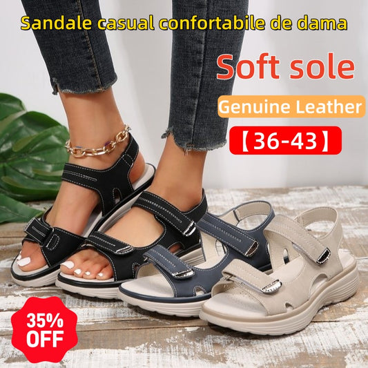 👡【36-43】2025 noi sandale casual de marime mare pentru femei, stil sport sandale confortabile cu gura de pește într-o linie