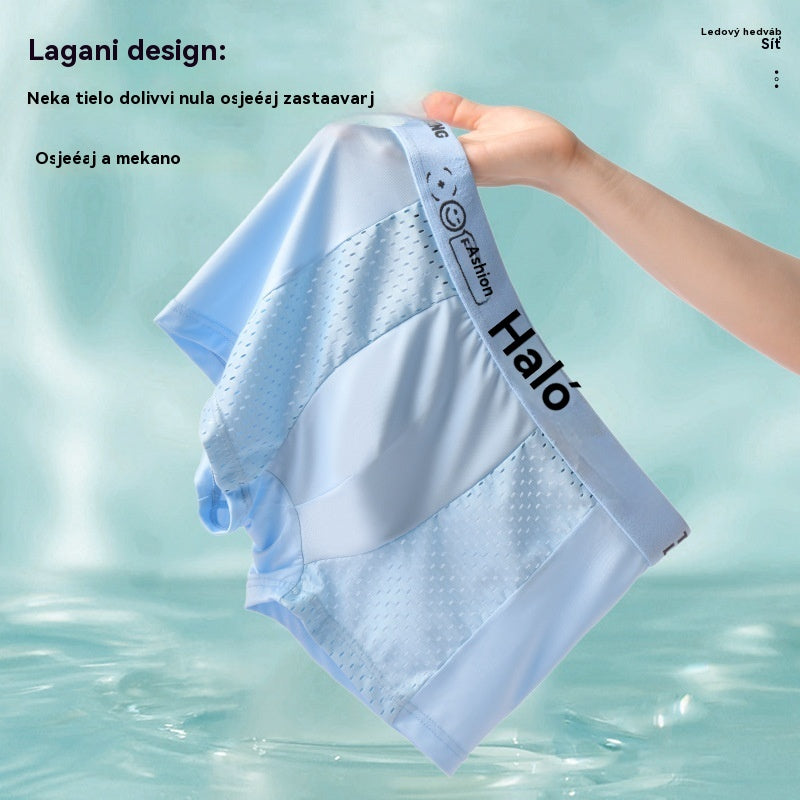đ„ă6 szĂnƱ szettăA fĂ©rfi boxeralsĂł Air Mesh Ice Silk anyagbĂłl kĂ©szĂŒlt. Rugalmas, kĂ©nyelmes Ă©s lĂ©legzĆ.