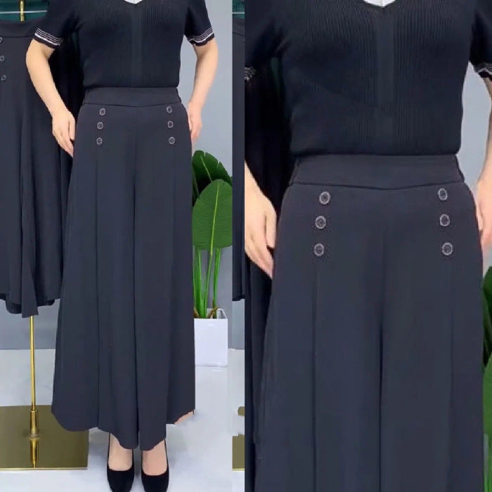 💖【Kupite 1, dobite 1 brezplačno 】【M-5XL】Modno žensko široko plisirano krilo z visokim pasom