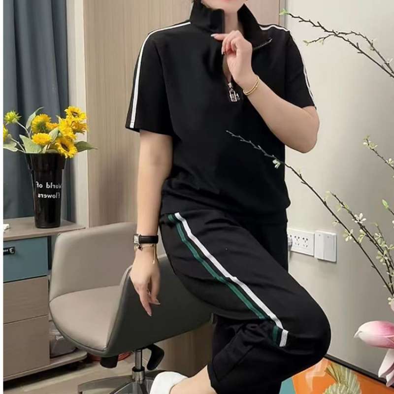 🔥👚【M-4XL】2026 Lato Nowe Style Modne damskie stroje sportowe, duże rozmiary