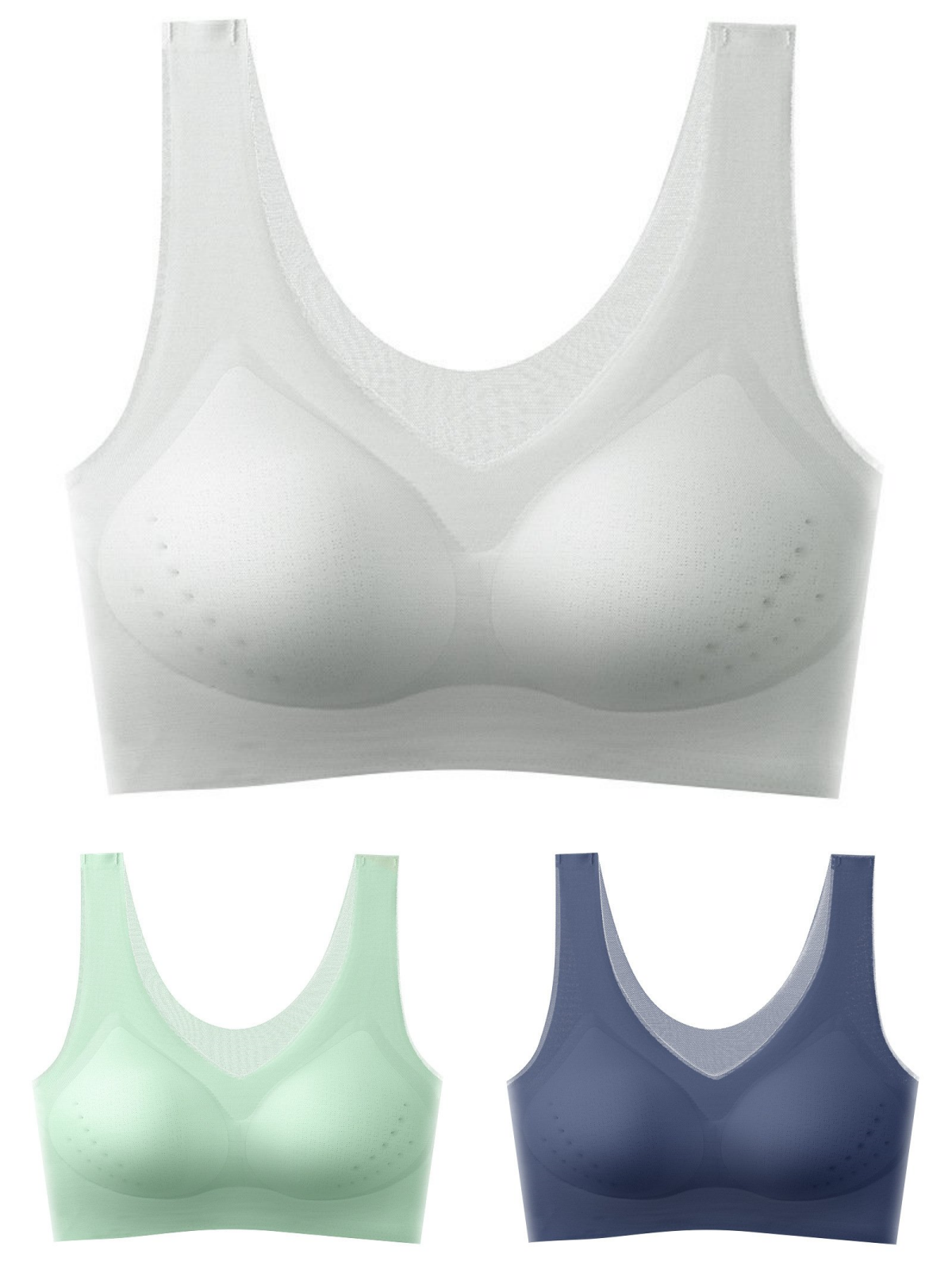 šćAkcia - 50% zľava-3-dielna sadaćć40-120 kgć2025, bezÅ”vĆkovĆ” podprsenka z ľadovĆ©ho hodvĆ”bu s liftingovým efektom. NezaÅ„ažuje a zabraÅuje ochabovaniu