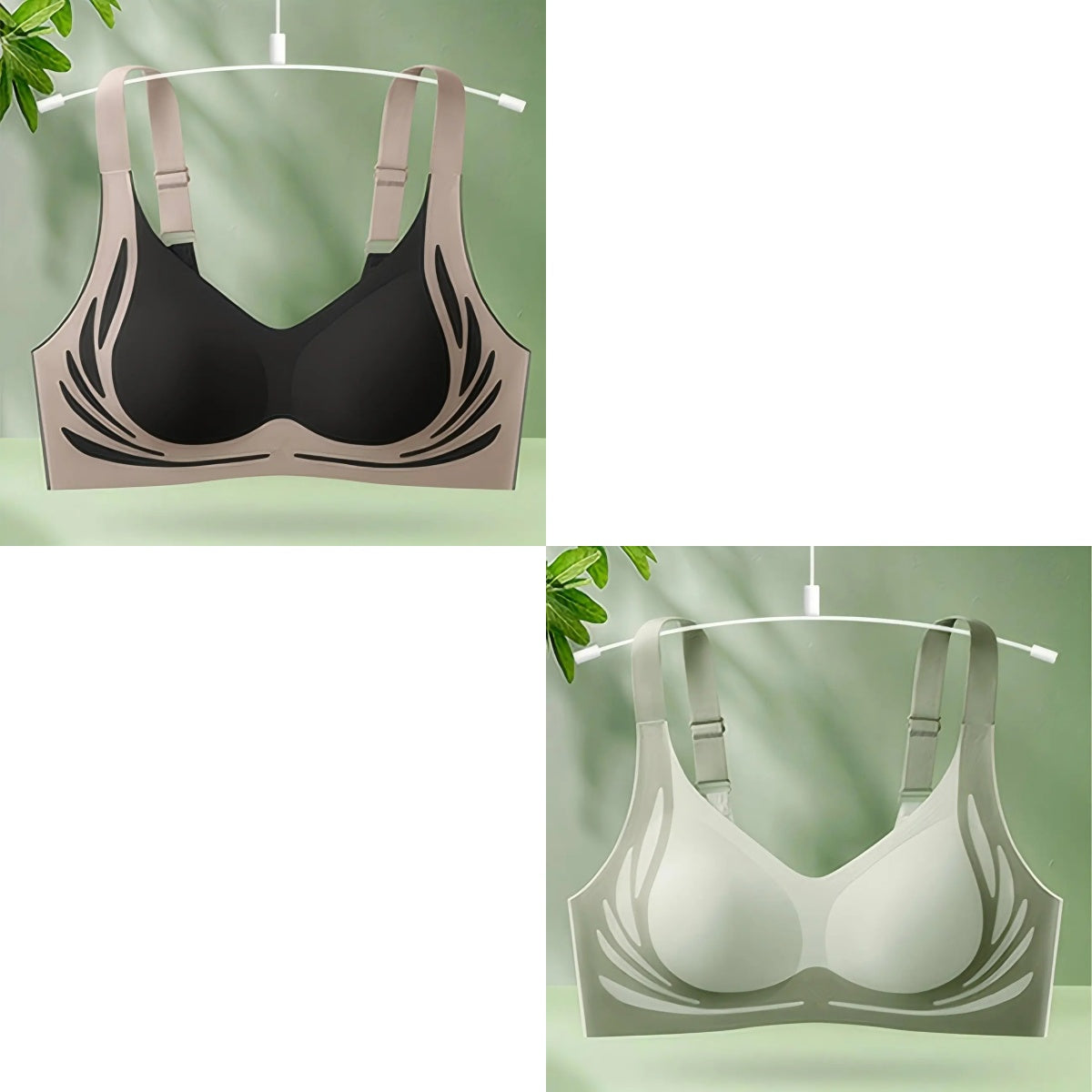 😍😍【Paket 2】Ženski enodelni brezžični modrček❤️【40-85KG】