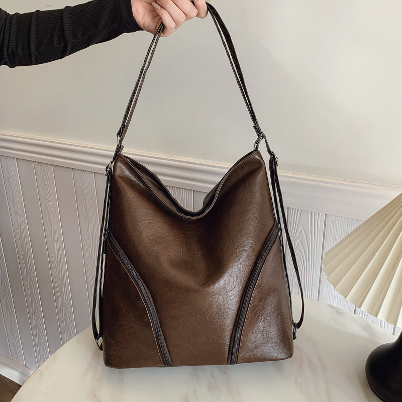 【50% kedvezmény】👝Modern retró válltáska, nagy kapacitású, egy vállon, keresztben vagy mindkét vállon viselhető.