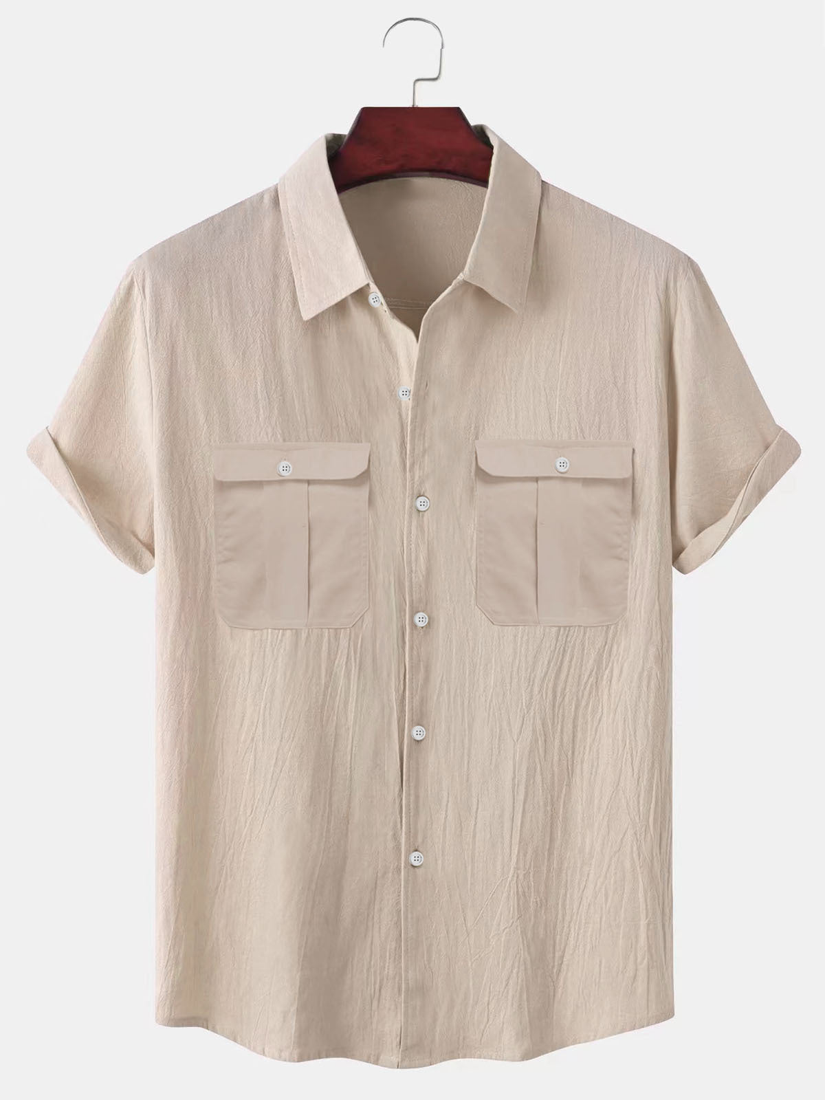 【🔥Letní výprodej🔥】✨🎉【M-5XL】Nová letní pánská jednoduchá ležérní lněná košile 2025