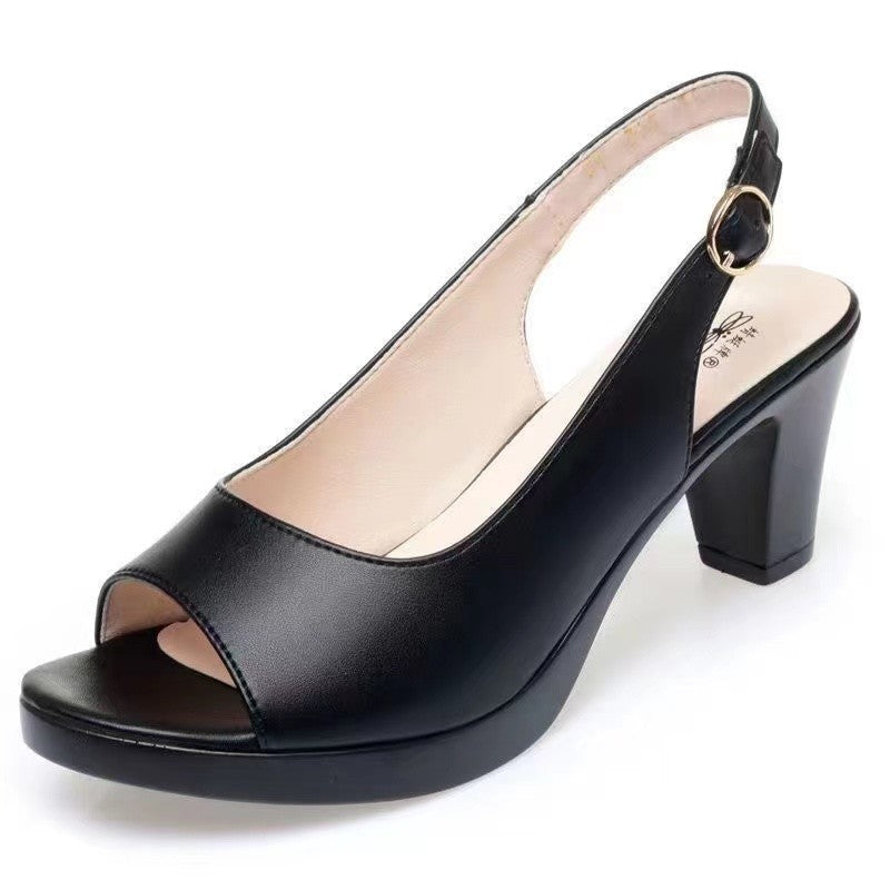 💞Elegantni sandali z visoko peto v obliki ribjega ustja