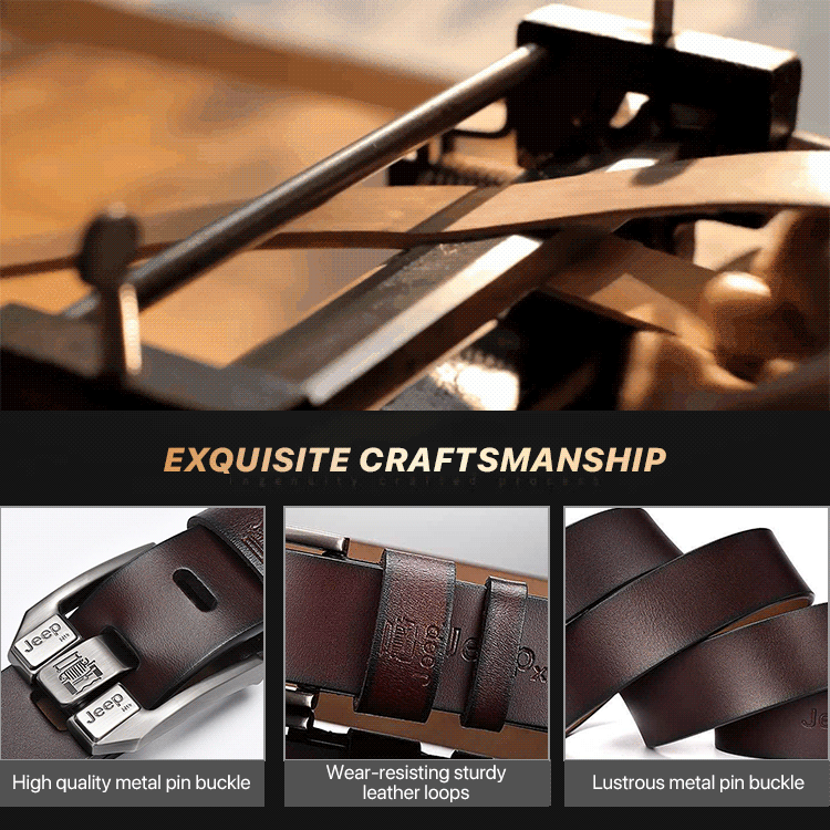 šVisokokakovostni moÅ”ki retro pas, jeans pas z zaponko iz pravega usnja, preprosta in modna zaponka, izbrano enoslojno goveje usnje, moÄno in vzdržljivo