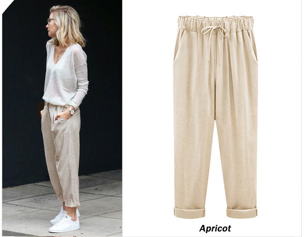 🔥【S-6XL】👖 Pantaloni casual pentru femei la modă nouă 2025💖40-120KG