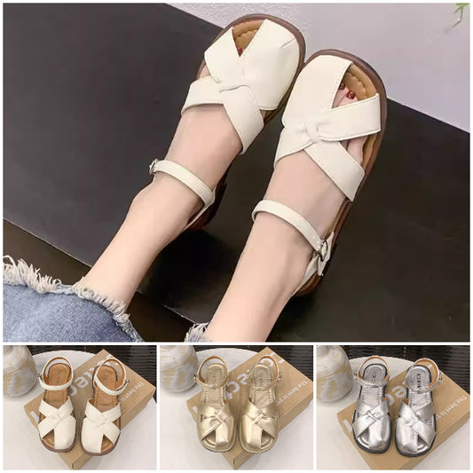 🔥🔥【35-40】Poletni sandali 2025, debela peta, mehko usnje, izdolbeni in zračni, nov stil