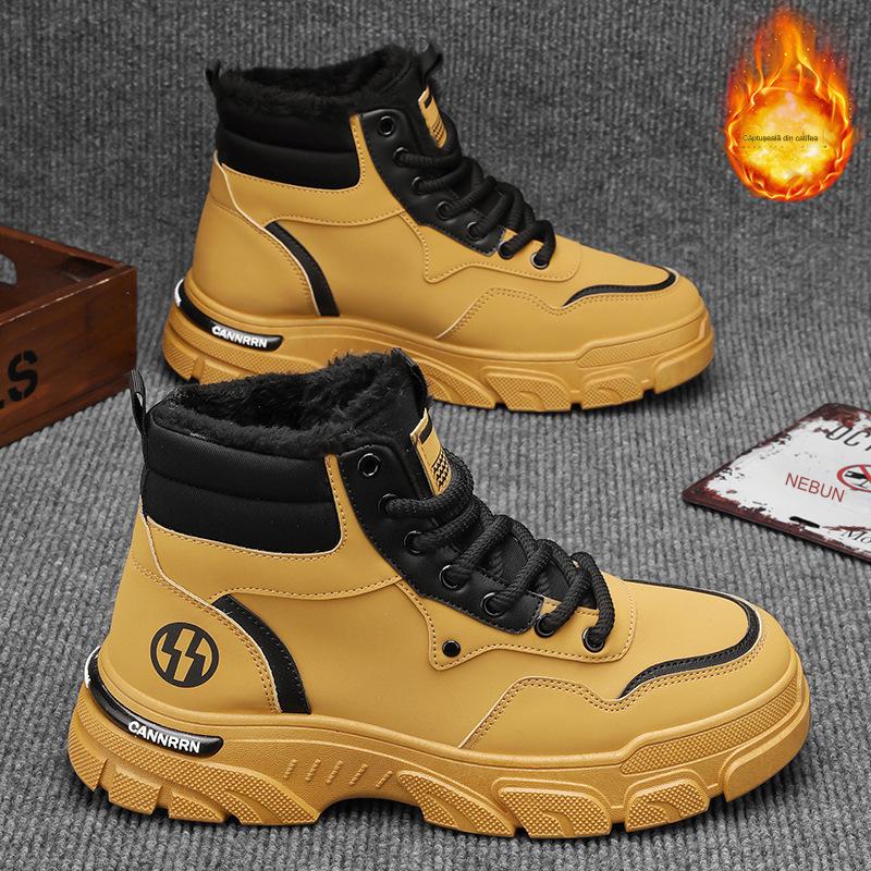🔥Zimný výpredaj🔥【39-44】Nový štýl na jeseň a zimu, pánske všestranné protišmykové čižmy s hrubou podrážkou, plyš pre teplo