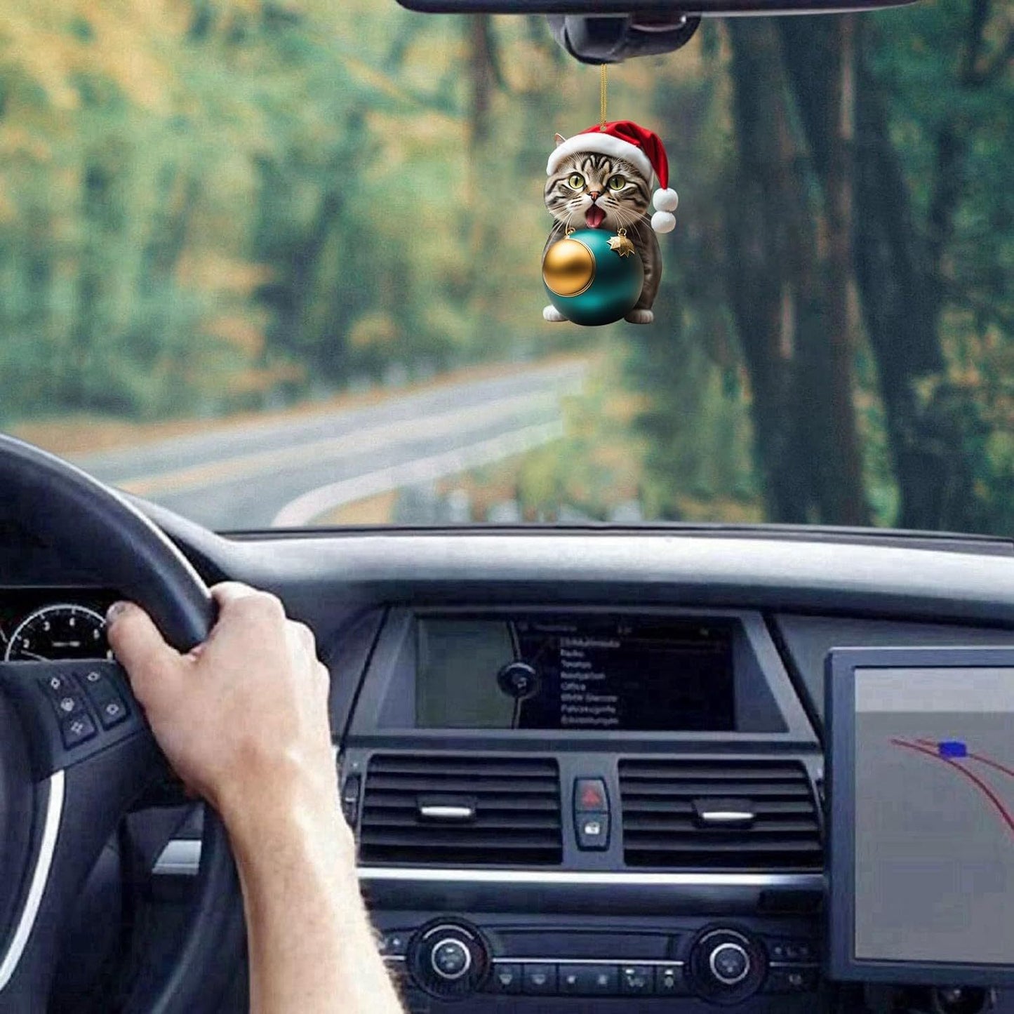 【Promocija - 50 % popust】🎄10 kosov😻 Okraski za božično drevo Katie. Viseči mačji dodatki-avtomobilski dodatki