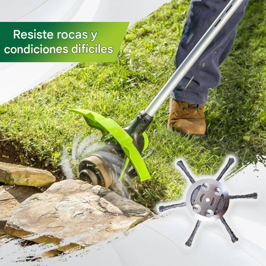 🔥✨【Compra 1 y llévate 1 gratis:2 piezas】🔥 Cabezal de corte reemplazable para cortacésped/desbrozadora - cabezal de corte de acero para cortar césped 🌿✂️⚙️