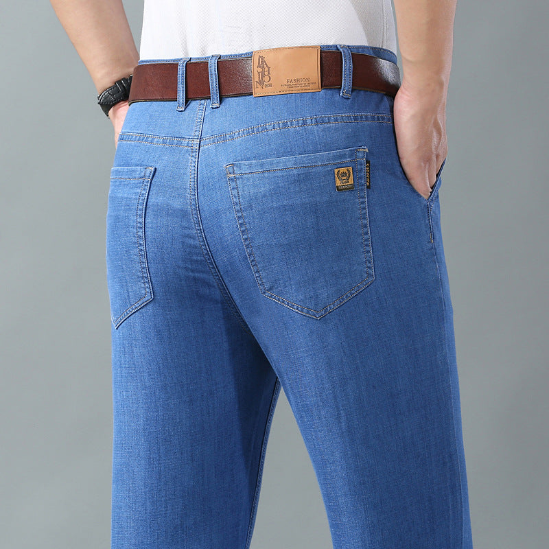 🔥👖👖2025 Preproste, priložnostne in vsestranske moške kavbojke velike velikosti👍