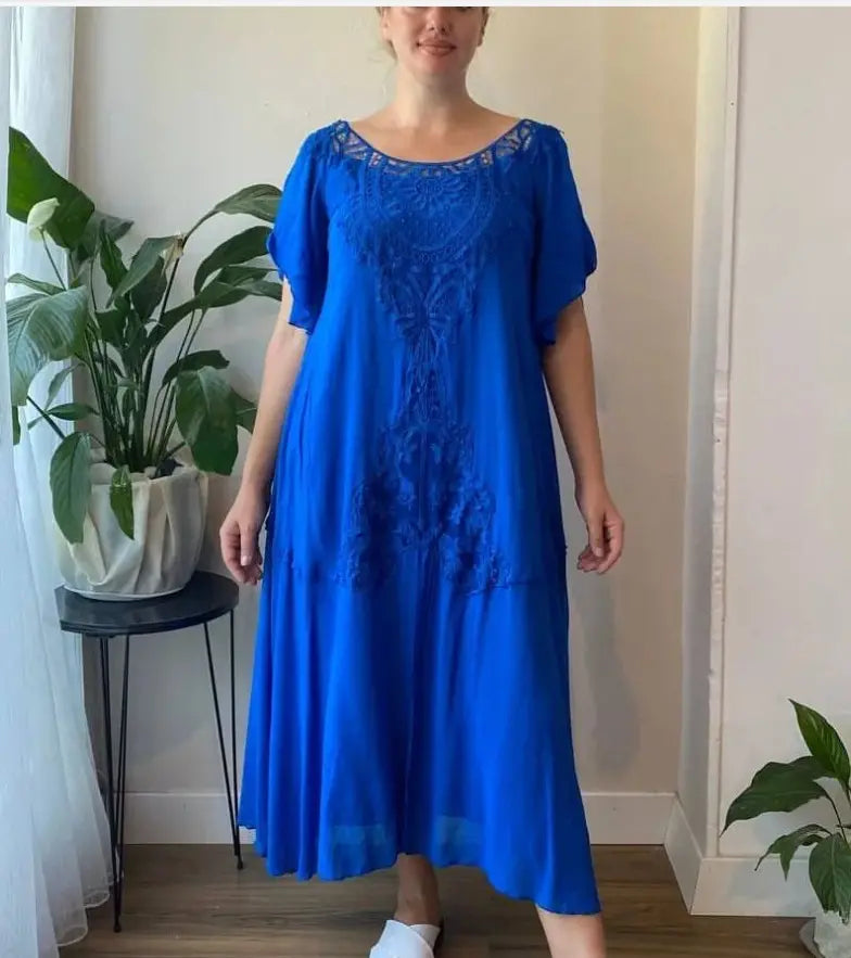 【50 % popust】【S-5XL】👗2025 Nova ženska obleka s čipko za večje številke
