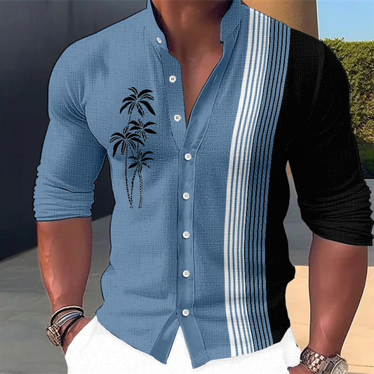 【S-6XL】Moška praznična srajca iz čistega bombaža, polna temperamenta