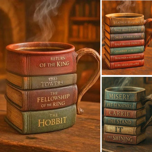 Starinska skodelica za kavo iz serije knjig