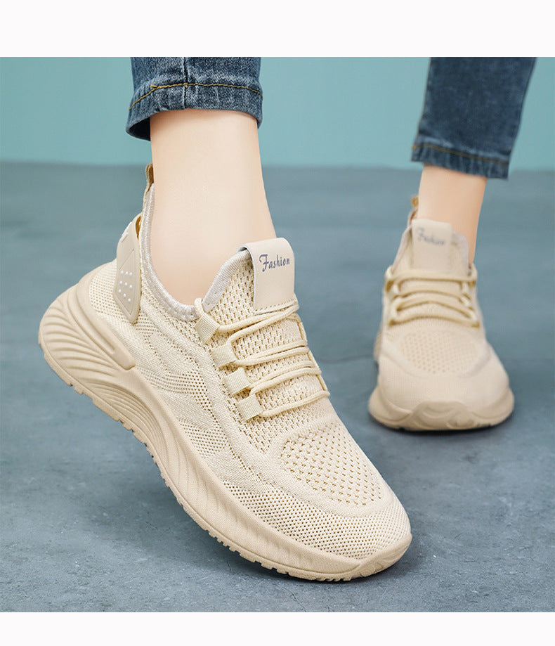 🏃♀️【Размери 36-41】🔥2026 Нови дамски тъкани дишащи ежедневни спортни обувки