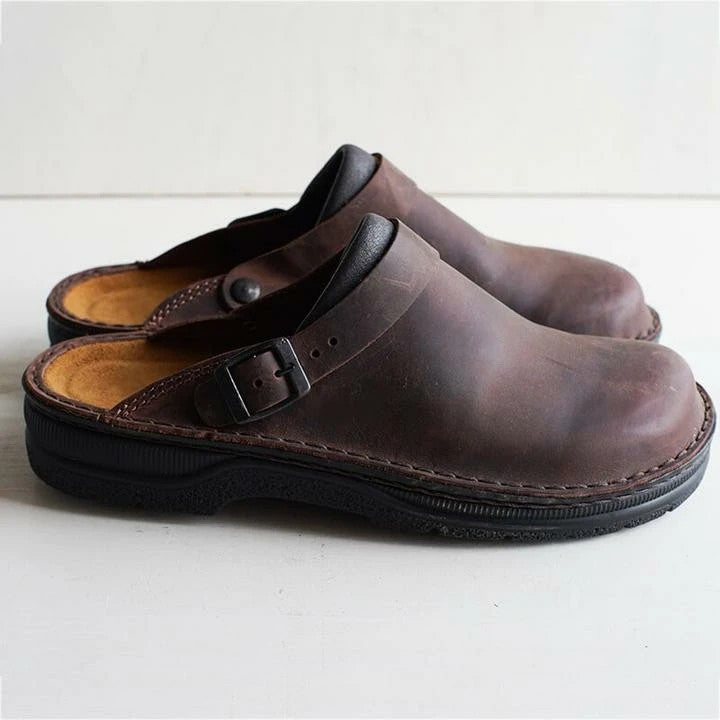 👞Plaćanje pouzećem✅【38-48】Papuče od prirodne kože, mekani potplat, vrlo udobne za nošenje ✅️unisex ✅️2 artikla za 70% popusta