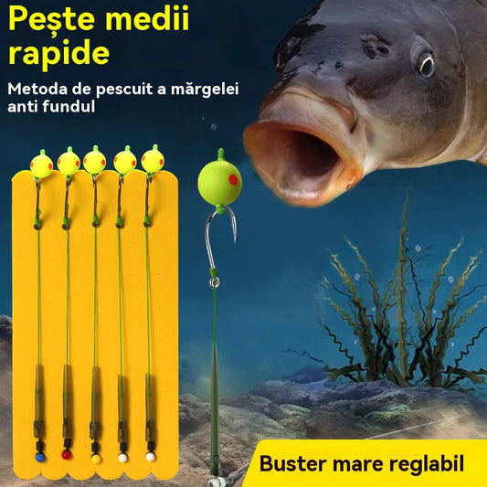 🎣🐟Set fir de pescuit anti-fund, set european de pescuit carlig plutitor