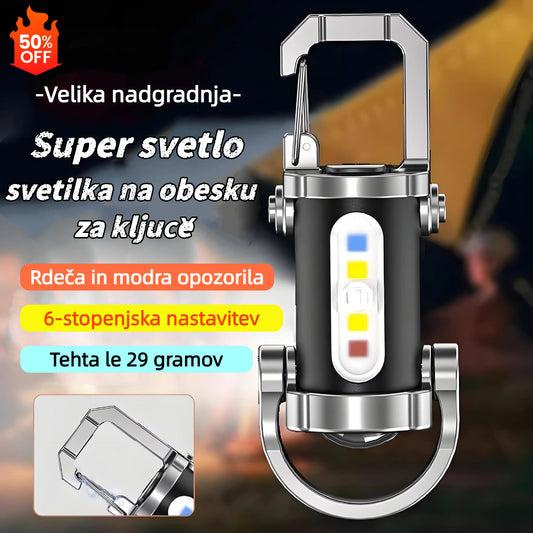 【Kupite1, dobite 1 gratis】🔥Odlična ponudba🔥Super svetla vodoodporna mini svetilka s ključem in svetilnostjo 1200 lm