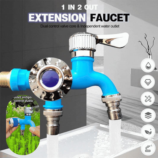 💥【Cumpărați 1obțineți 1 gratuit】💦Robinet de exterior antigel cu control dublu【Cumpărați 2 bucăți, minim 64 lei bucata】