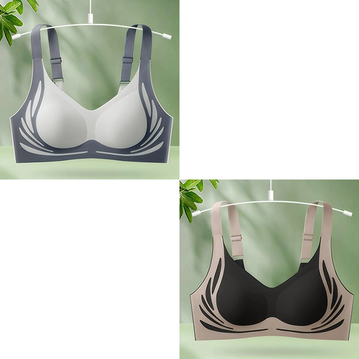 😍😍【Paket 2】Ženski enodelni brezžični modrček❤️【40-85KG】