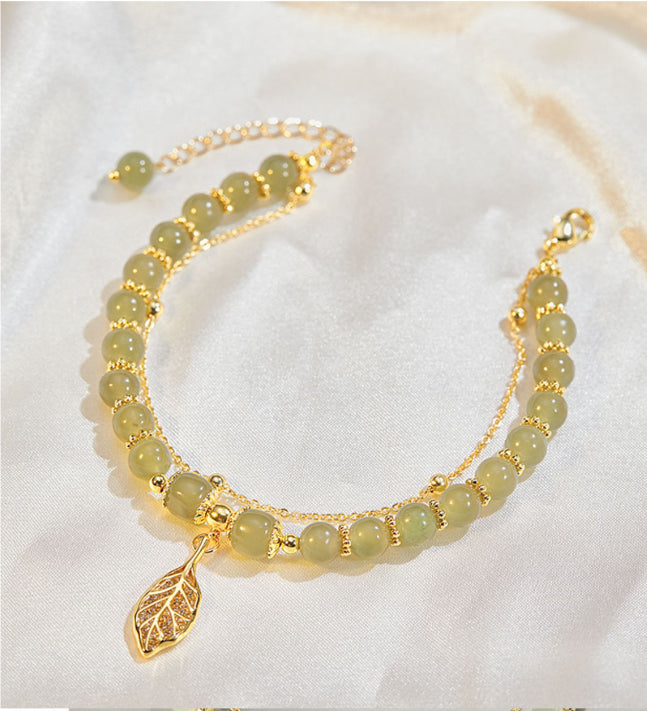✨🔥【50% de descuento】de oro de 14K con jade Hetiano