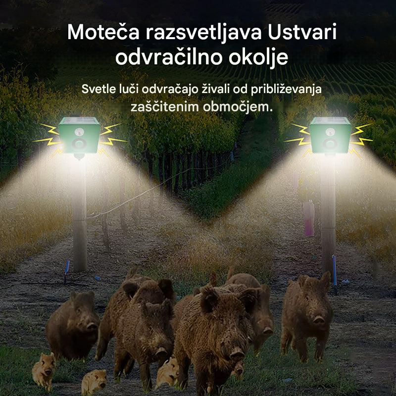 【🔥Kupite 1, dobite 1 brezplačno】🔥Solarni ultrazvočni odganjalec ptic za zunanji odganjalec ptic z utripajočo infrardečo svetlobo ter rdečo in modro LED