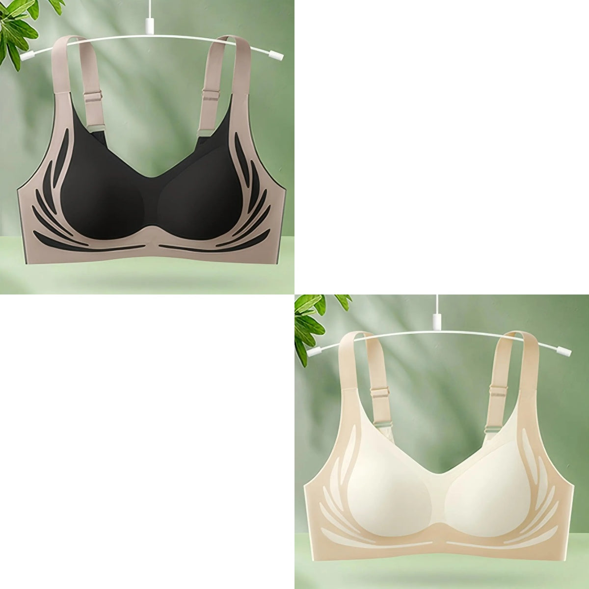 😍😍【Paket 2】Ženski enodelni brezžični modrček❤️【40-85KG】