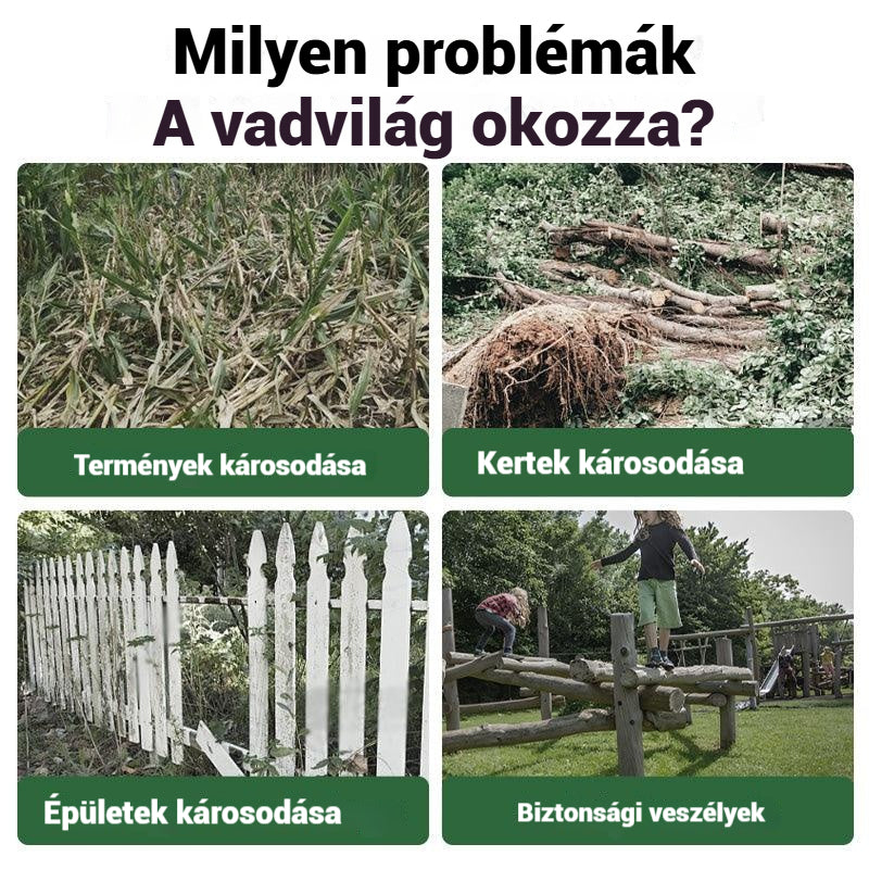 【🔥50% kedvezmény】🔥Szolár ultrahangos állatriasztó kültéri madárriasztóhoz villogó infravörös fénnyel, piros és kék LED-del