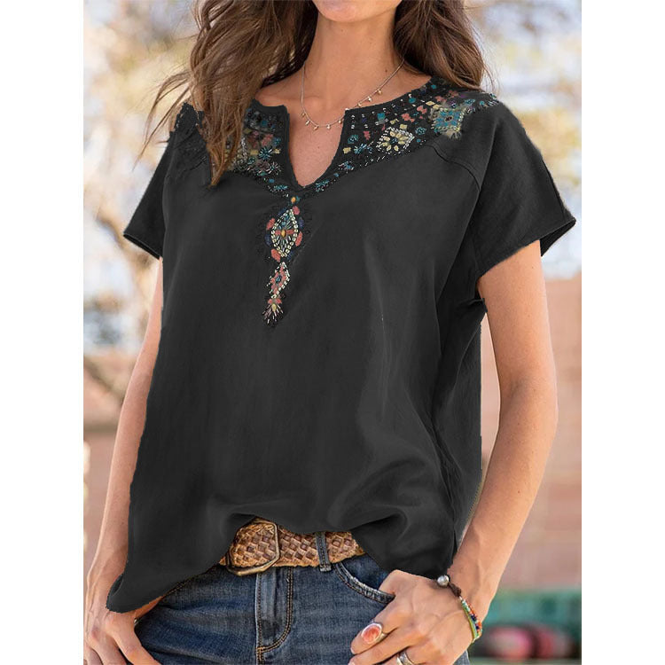 💓💓【50 % popust】【S-5XL】Nova ženska majica v etničnem slogu