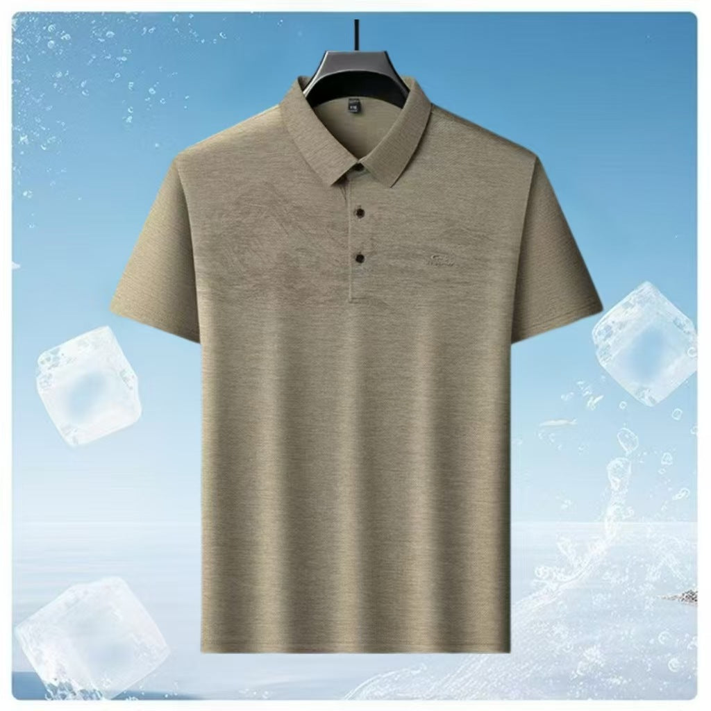 【Kupite 1, dobite 1 gratis】【M-4XL】Nova moška polo majica, ležerna poslovna, enobarvna, 6 barv