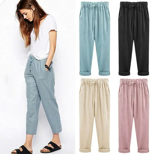 🔥【S-6XL】👖 Pantaloni casual pentru femei la modă nouă 2025💖40-120KG