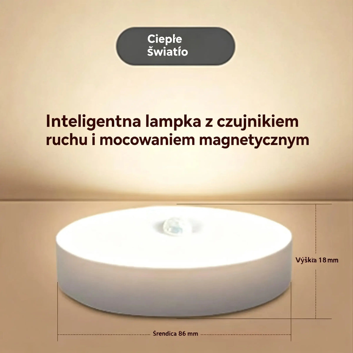 🏡💡【Kup jeden, drugi otrzymasz gratis】Inteligentna lampka LED z czujnikiem ruchu – wygodna, praktyczna i z możliwością ładowania.