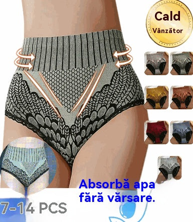 🥰【💖7dílná sada】Dámské prodyšné grafénové kalhoty s vysokým pasem ve tvaru trojúhelníku