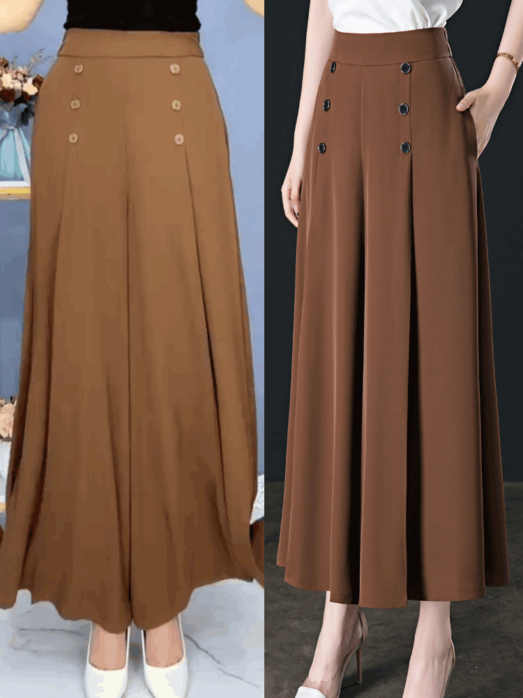 💖【Kupite 1, dobite 1 brezplačno 】【M-5XL】Modno žensko široko plisirano krilo z visokim pasom