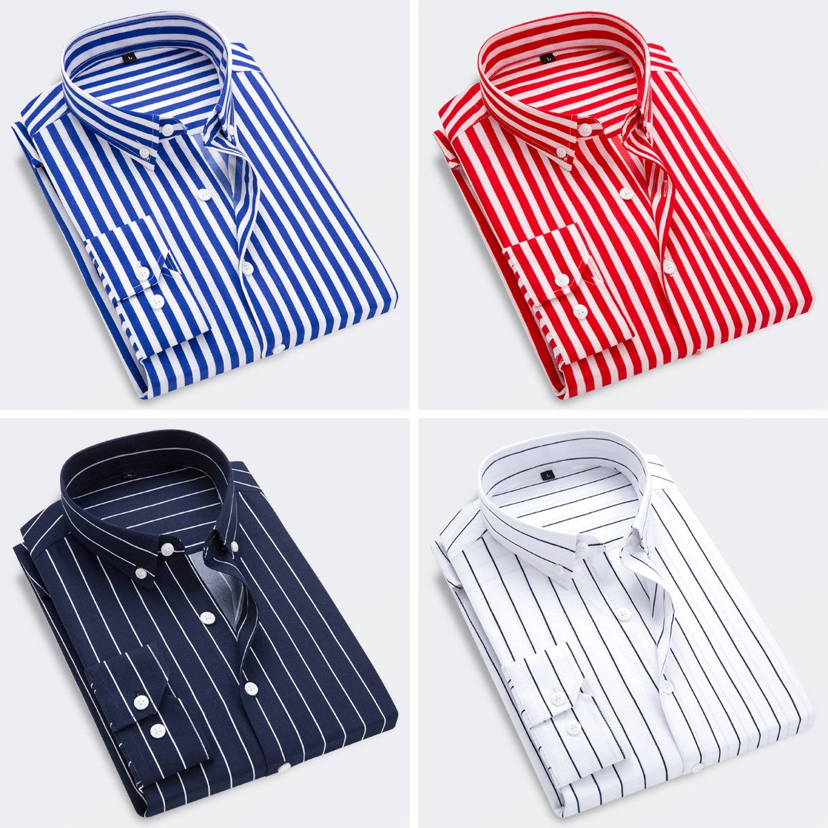 š„šćM-5XLćMÄska biznesowa koszula w paski z dÅugim rÄkawem 2025