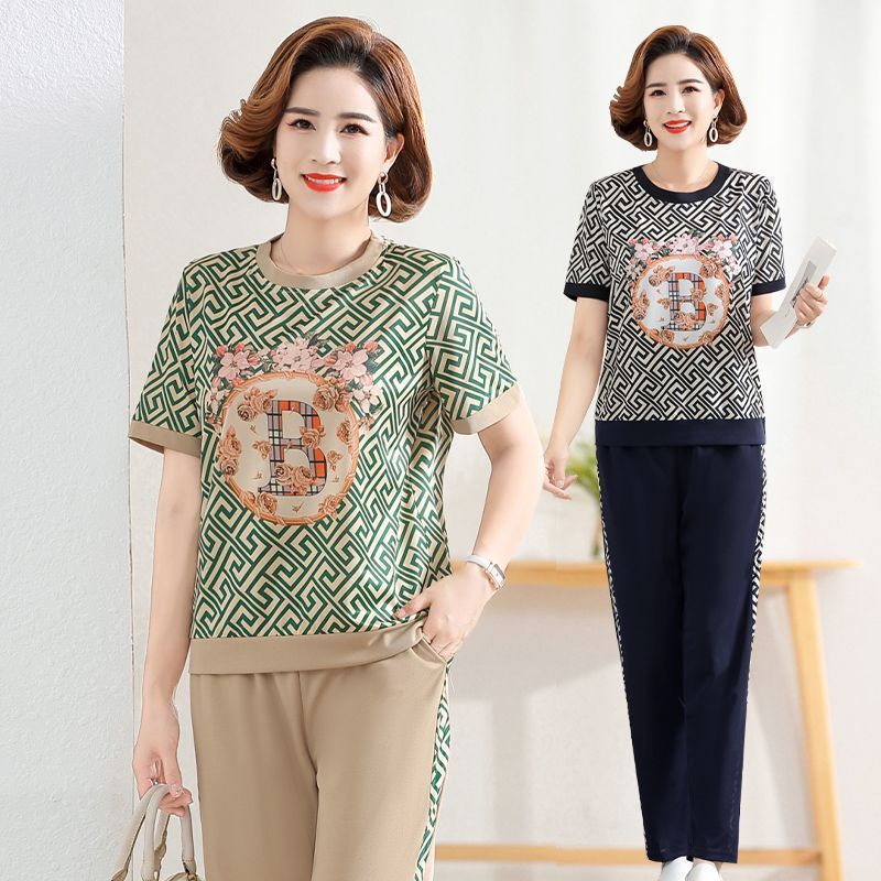 【Top + Kalhoty】【L-4XL】Nová kolekce ležérního dámského oblečení pro rok 2025, měkké a pohodlné materiály, módní styly