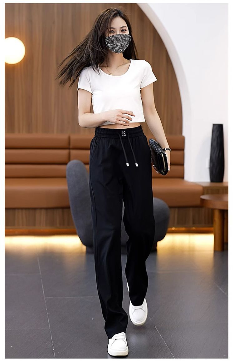 【🔥Vroča prodaja】❤️【Kupite enega in dobite enega brezplačnoS-3XL】Ice Silk Slim široke kavbojke z visokim pasom