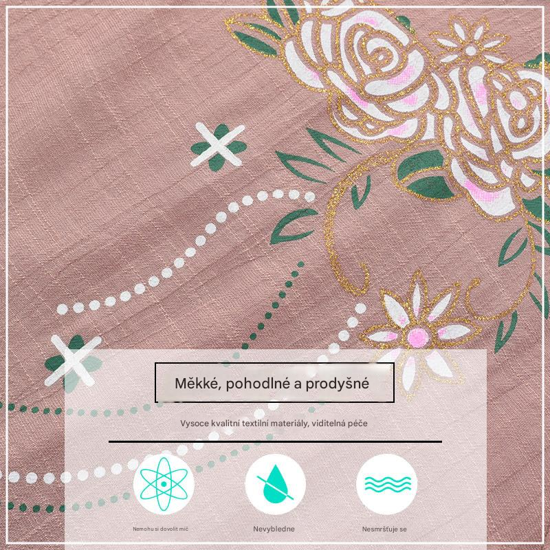 【50% sleva】【XL~4XL】🌸Letní bavlněné a lněné domácí obleky pro osoby středního a staršího věku