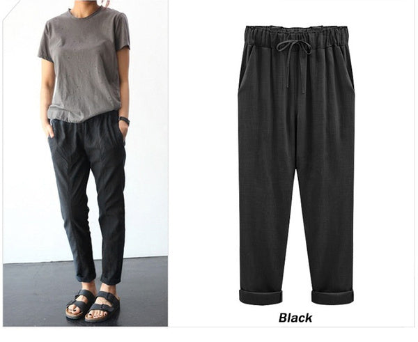 🔥【S-6XL】👖 Pantaloni casual pentru femei la modă nouă 2025💖40-120KG