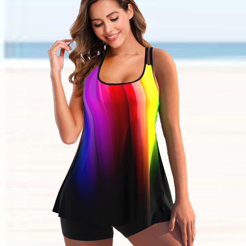 🏊👙🌴【S-5XL】Stylové plavky s potiskem pro větší velikosti