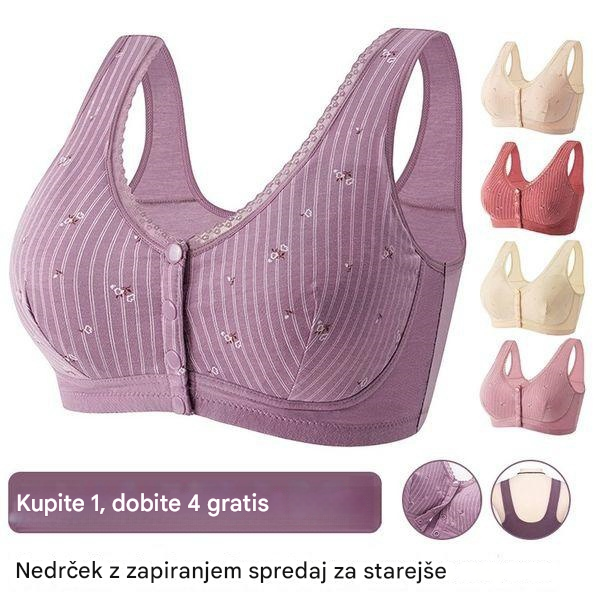 🔥【5-delni komplet — 50 % popust】🔥 Tanek, zračen, brezšivni modrček brez kosti