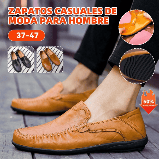 🔥👞【39-44】Zapatos casuales modernos de piel de becerro para hombre ✅Pago contra entrega ✅2 artículos con un 70% de descuento
