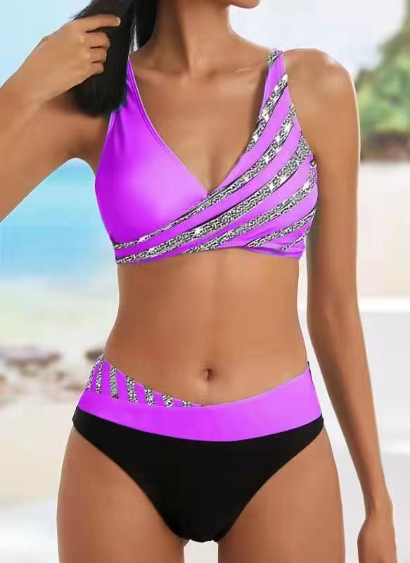 👙【40-100 kg, S-3XL】👙2025 Nov komplet kopalk s potiskom za ženske