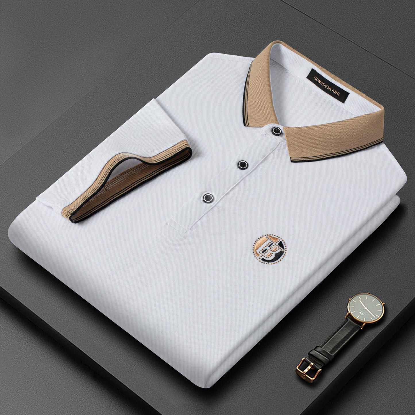 【Reducere de 50%】【M-4XL】 Tricou bărbătesc nou de vară, cu rever, casual, cu mânecă scurtă