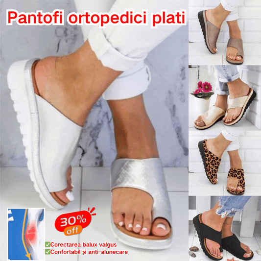 🔥🥰【35-43】 2025 papuci de vară cu fund plat cu explozie crossover, plus marimi