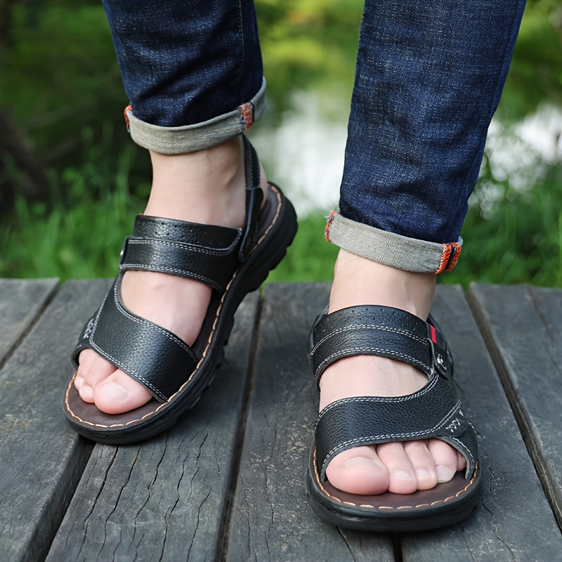 🌴👞【50% popust 🔥】【38–44】Moški poletni sandali iz pravega usnja, dvojna uporaba