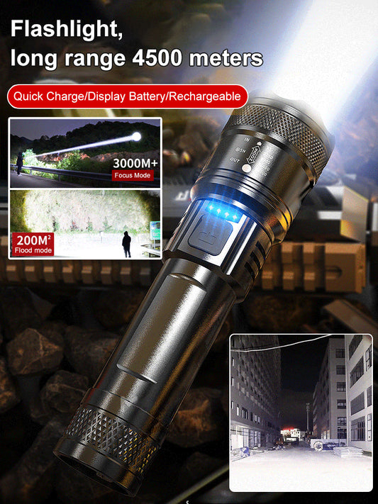 🔥50% sleva🔥 -Vysoce intenzivní svítilna, nabíjení přes USB, vhodná pro venkovní i domácí nouzové situace